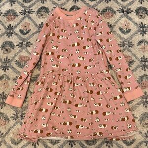 Mini Boden Pink Dress with Animal Print
